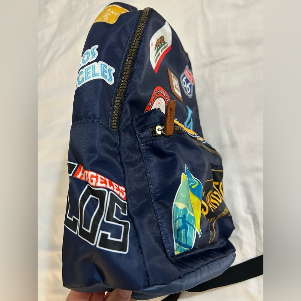 Robin Ruth Los Angeles Backpack - Navy and Multicolor - Picture 3 of 6